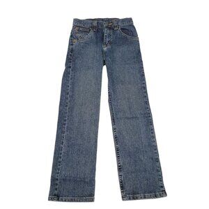 Wrangler Jeans Pants Boys 10 Slim‎ Adjustable Waist Denim Dark School